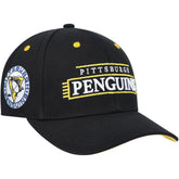NHL Black Pittsburgh Penguins Mitchell & Ness LOFI Pro Snapback Hat