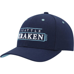 NHL Deep Sea Blue Seattle Kraken Mitchell & Ness LOFI Pro Snapback Hat