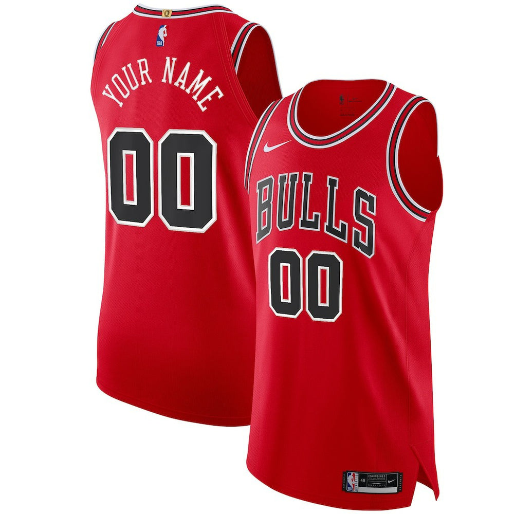 NBA Chicago Bulls Authentic Custom Jersey Red sale