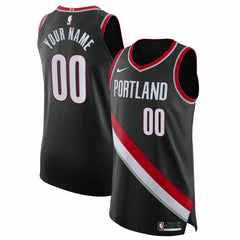 NBA Portland Trail Blazers 2020/21 Authentic Custom Jersey Black