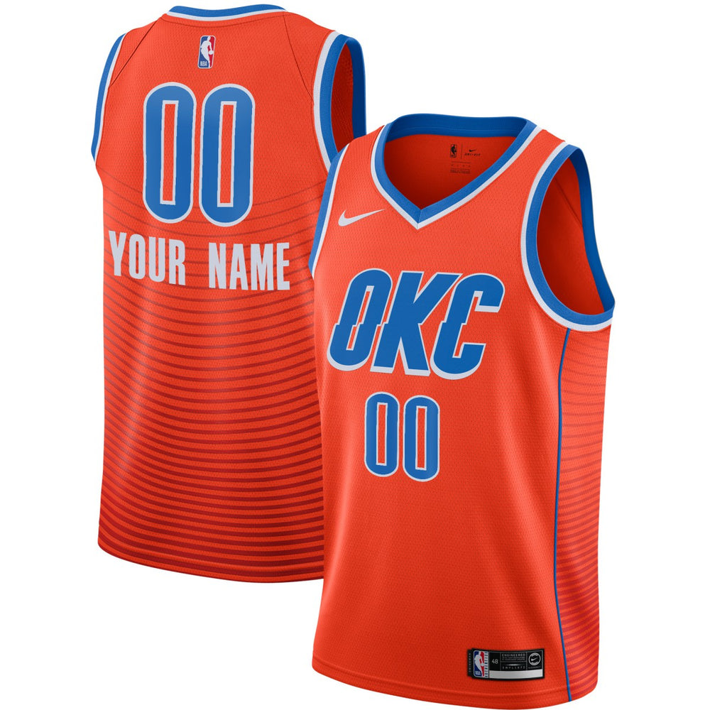NBA Oklahoma City Thunder Jordan Brand Swingman Custom Jersey