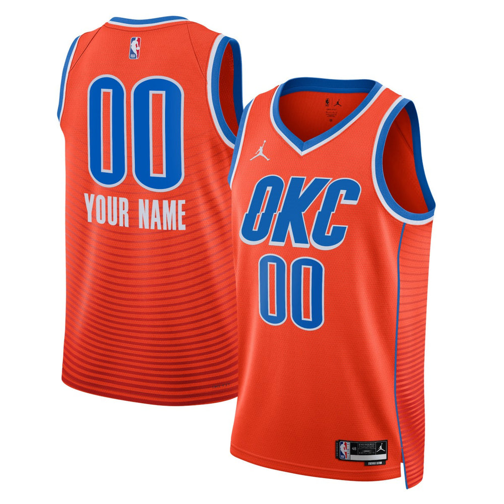 NBA Oklahoma City Thunder Jordan Brand Unisex 2022/23 Swingman Custom Jersey