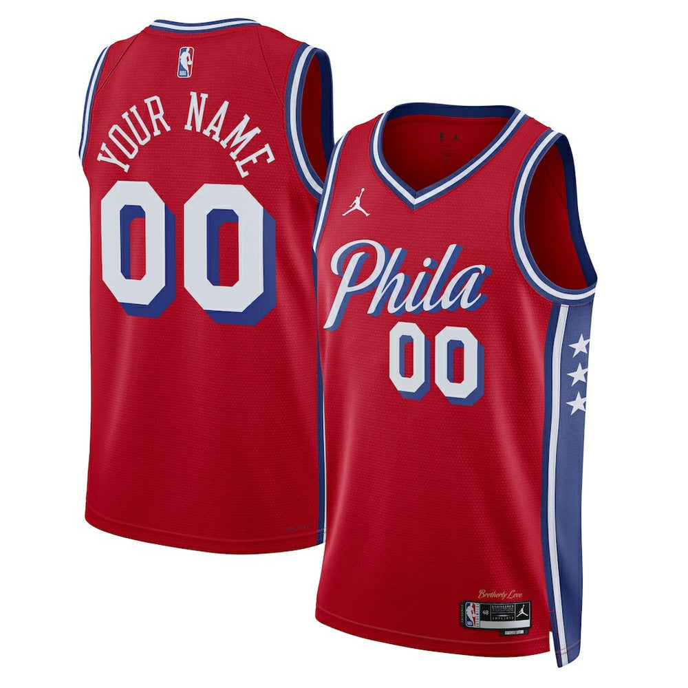 NBA Philadelphia 76ers Jordan Brand Unisex 2022/23 Swingman Custom Jersey