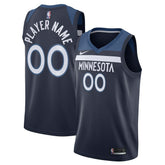 NBA Minnesota Timberwolves Swingman Custom Jersey Navy