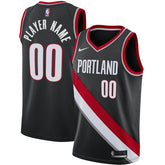 NBA Portland Trail Blazers Swingman Custom Jersey Black