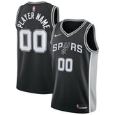 NBA San Antonio Spurs Swingman Custom Jersey Black