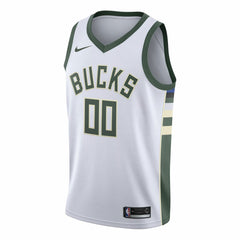 NBA Milwaukee Bucks Swingman Custom Jersey White