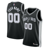 NBA San Antonio Spurs Unisex Swingman Custom Jersey Black