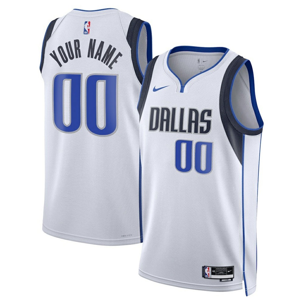 NBA Dallas Mavericks Unisex Swingman Custom Jersey White sale