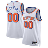 NBA New York Knicks Unisex Swingman Custom Jersey White