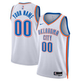 NBA Oklahoma City Thunder Unisex Swingman Custom Jersey White