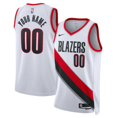 NBA Portland Trail Blazers Unisex Swingman Custom Jersey White
