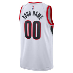NBA Portland Trail Blazers Unisex Swingman Custom Jersey White