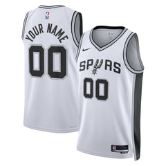 NBA San Antonio Spurs Unisex Swingman Custom Jersey White