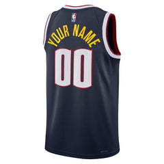 NBA Denver Nuggets Unisex Swingman Custom Jersey Navy sale