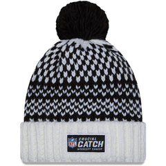 Women's 2023 NFL Crucial Catch Cuffed Pom Knit Hat - New Orleans Saints