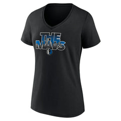 NBA Dallas Mavericks Women's Announcer V-Neck T-Shirt sale