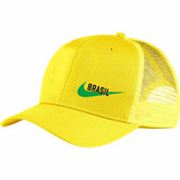 Brazil National Team Classic99 Trucker Snapback Hat - Nike Yellow