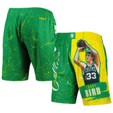 NBA Larry Bird Boston Celtics Hardwood Classics Player Burst Shorts