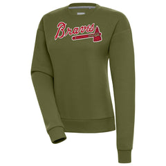 MLB Atlanta Braves Antigua Women's Victory Pullover Sweatshirt