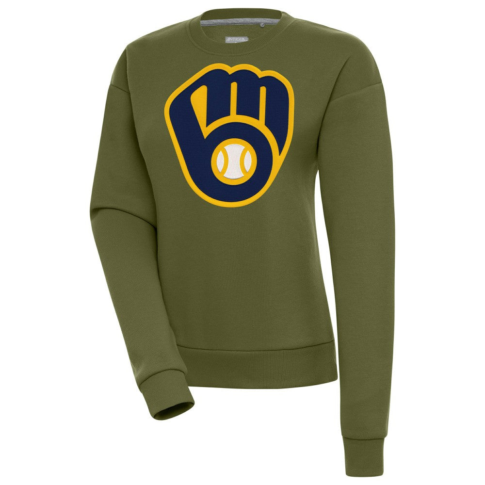MLB Milwaukee Brewers Antigua Women's Victory Pullover Sweatshirt