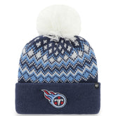'47 Women's Elsa Cuffed Knit Hat with Pom - Tennessee Titans