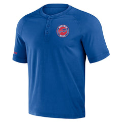 NFL x Darius Rucker Collection Washed Raglan Henley T-Shirt - Buffalo Bills