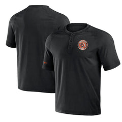 NFL x Darius Rucker Collection Washed Raglan Henley T-Shirt - Cincinnati Bengals