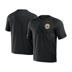 NFL x Darius Rucker Collection Washed Raglan Henley T-Shirt - New Orleans Saints