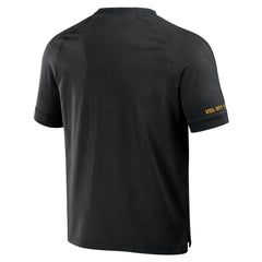 NFL x Darius Rucker Collection Washed Raglan Henley T-Shirt - Pittsburgh Steelers