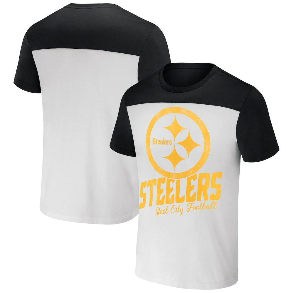 NFL x Darius Rucker Collection Colorblocked T-Shirt - Pittsburgh Steelers