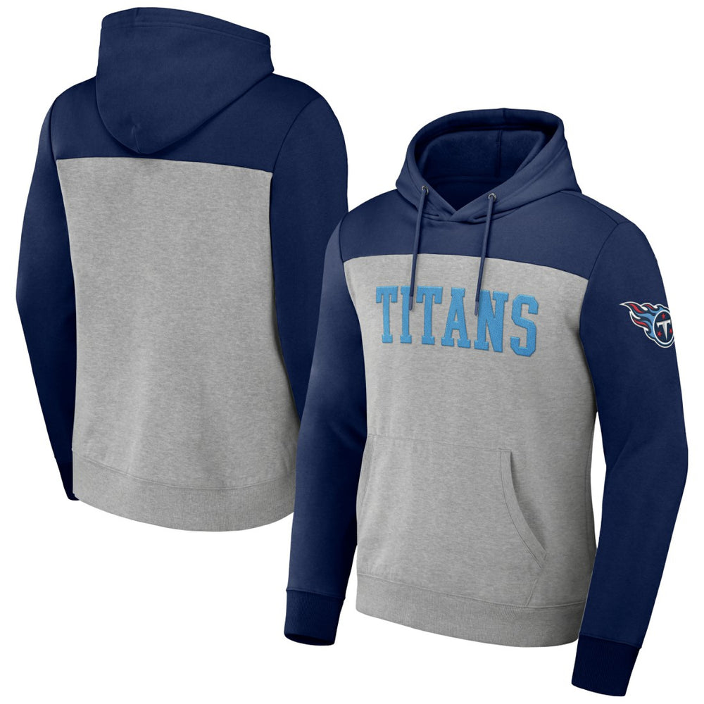 NFL x Darius Rucker Collection Color Blocked Pullover Hoodie - Tennessee Titans