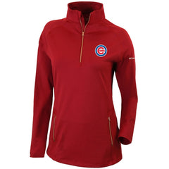 MLB Chicago Cubs Columbia Women's Omni-Wick Outward Nine Quarter-Zip Pullover Top