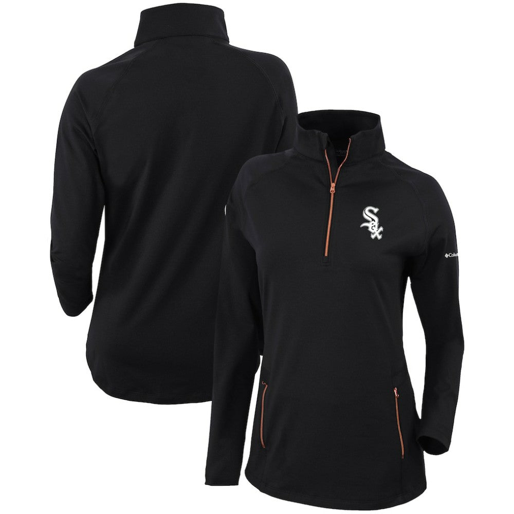 MLB Chicago White Sox Columbia Women's Omni-Wick Outward Nine Quarter-Zip Pullover Top