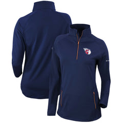 MLB Cleveland Guardians Columbia Women's Omni-Wick Outward Nine Quarter-Zip Pullover Top