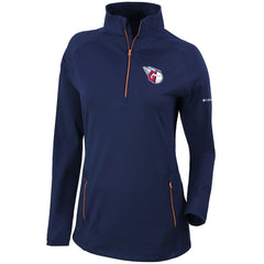 MLB Cleveland Guardians Columbia Women's Omni-Wick Outward Nine Quarter-Zip Pullover Top