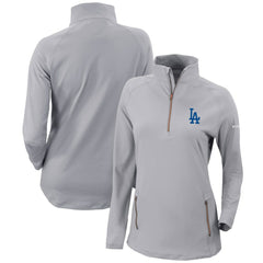 MLB Los Angeles Dodgers Columbia Women's Omni-Wick Outward Nine Quarter-Zip Pullover Top