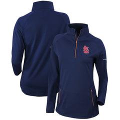 MLB St. Louis Cardinals Columbia Women's Omni-Wick Outward Nine Quarter-Zip Pullover Top