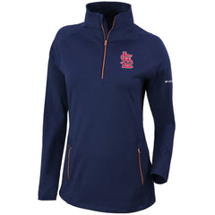 MLB St. Louis Cardinals Columbia Women's Omni-Wick Outward Nine Quarter-Zip Pullover Top