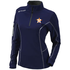 MLB Houston Astros Columbia Women's Omni-Wick Shotgun Quarter-Zip Pullover Top