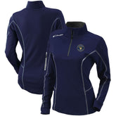 MLB Milwaukee Brewers Columbia Women's Omni-Wick Shotgun Quarter-Zip Pullover Top
