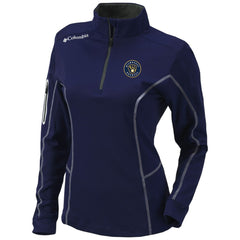 MLB Milwaukee Brewers Columbia Women's Omni-Wick Shotgun Quarter-Zip Pullover Top