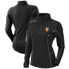 MLB New York Mets Columbia Women's Omni-Wick Shotgun Quarter-Zip Pullover Top