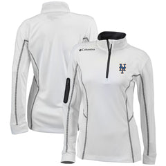 MLB New York Mets Columbia Women's Omni-Wick Shotgun Quarter-Zip Pullover Top
