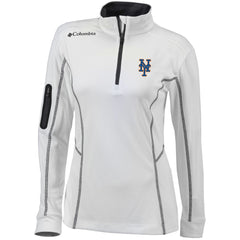 MLB New York Mets Columbia Women's Omni-Wick Shotgun Quarter-Zip Pullover Top