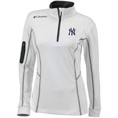 MLB New York Yankees Columbia Women's Omni-Wick Shotgun Quarter-Zip Pullover Top