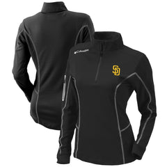 MLB San Diego Padres Columbia Women's Omni-Wick Shotgun Quarter-Zip Pullover Top