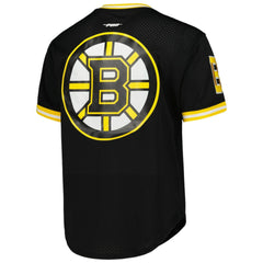 NHL Black Boston Bruins Pro Standard Classic Mesh V-Neck T-Shirt