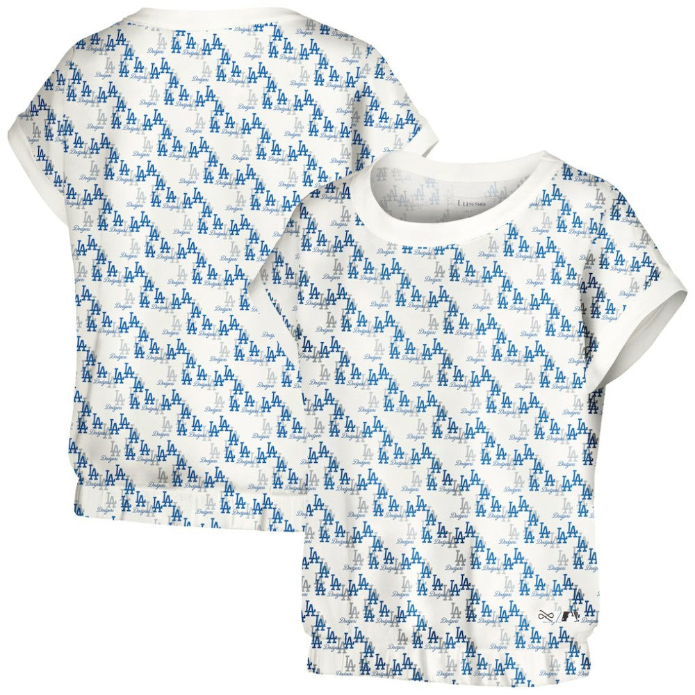MLB Los Angeles Dodgers Lusso Women's Madge Dolman Tri-Blend T-Shirt