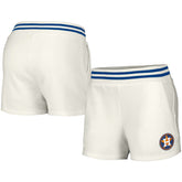 MLB Houston Astros Lusso Women's Maeg Tri-Blend Pocket Shorts